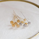 T-pin Flower Copper Clad 14k18k DIY Jewelry Earrings Materials