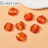 Spring Glass Pleated Lace Petal Flower Piece DIY Jewelry Making Material