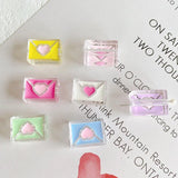 Acrylic Transparent Drip Oil Envelope Beaded DIY Earrings Hair Accessories