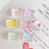 Acrylic Transparent Drip Oil Envelope Beaded DIY Earrings Hair Accessories