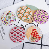 Abstract Graffiti Resin Earrings Exaggerated Pendant Party Accessories