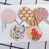 Abstract Graffiti Resin Earrings Exaggerated Pendant Party Accessories