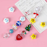 DIY Beaded Necklace Kit - Ceramic Beads, Stars, Smiley, Flowers
