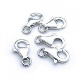 10pcs 925 Sterling Silver Lobster Clasp with Jump Ring Charms