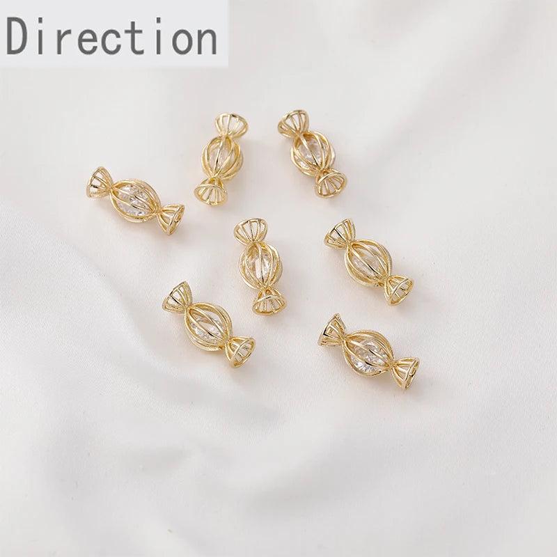 14K Zircon Candy Pendant DIY Earrings Necklace Bracelet Accessories