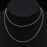 10 Pcs Snake Bone Chain Sliver Necklace Minimalist Jewelry Men Women
