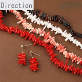 Irregular Twig Beaded Bracelet Necklace Ear Accessories