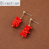 Irregular Twig Beaded Bracelet Necklace Ear Accessories