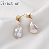 Baroque Shaped Water Drop Pearl for Diy Earrings Necklace Pendant