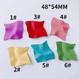 DIY Jewelry Accessories Alloy Spray Paint Irregular Macaron Pendant Earrings