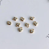 DIY Copper Plated Heart Earrings Necklace Accessories