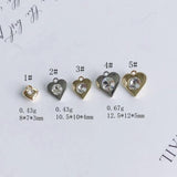 DIY Copper Plated Heart Earrings Necklace Accessories