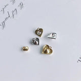 DIY Copper Plated Heart Earrings Necklace Accessories