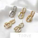 Gold Chain Stud Earrings DIY Material Accessories