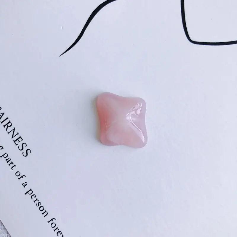 Gradient Smudge Resin Stud Earrings DIY Accessories
