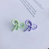 Summer Alloy Bow Hollow Earrings Stud Earrings