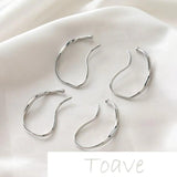 14K Gold-Clad Large Ear Clip Earring DIY Material