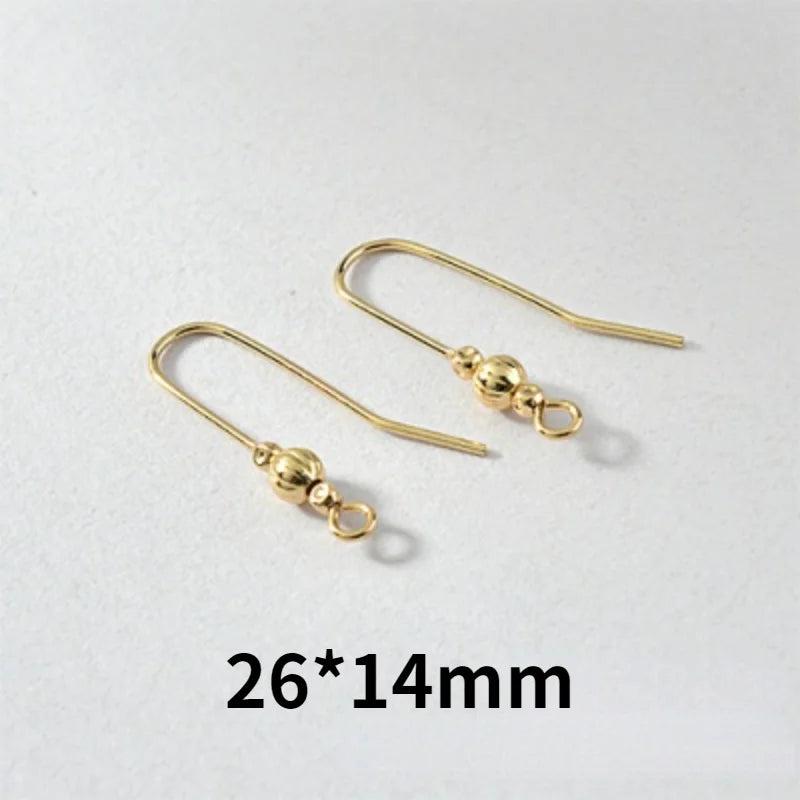 Copper Plated 18k Retro Lantern Shell Ear Hook Earring DIY Jewelry Material