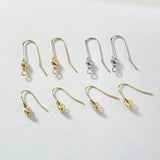 Copper Plated 18k Retro Lantern Shell Ear Hook Earring DIY Jewelry Material