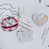 Acrylic Resin Cat Flower Patch Pendant