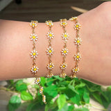 1m Copper Chain Flower Devil's Eyes Beads Chain DIY Jewelry Making