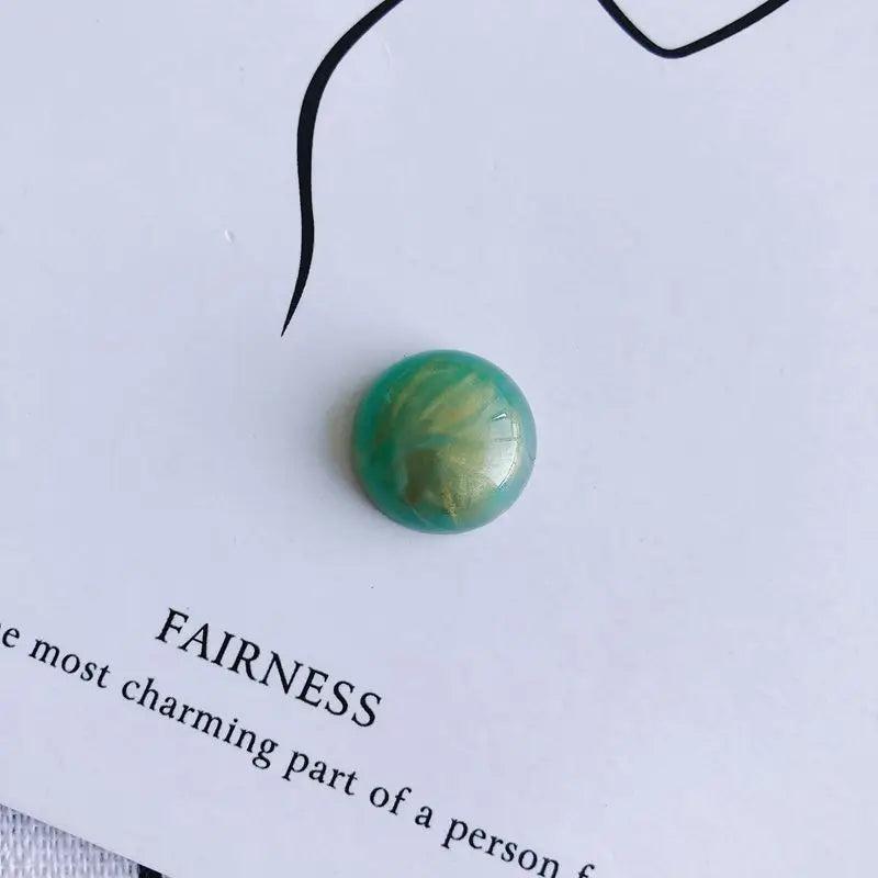 Retro Blooming Resin Patch Earrings Hairpin Material