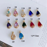 Copper Plated Glass Hook Earrings