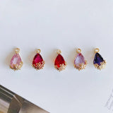 Copper Plated Glass Hook Earrings