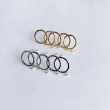 DIY Copper Plated Real Ring Earrings Material Accessories