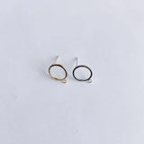 DIY Copper Plated Real Ring Earrings Material Accessories