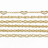 1M Copper Link Chain for Jewelry Making DIY Bracelets Necklaces