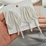Retro Pearl Tassel Pendant DIY Earrings Hairpin Accessories