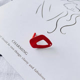 Iron Spray Paint Hollow Earring Accessories