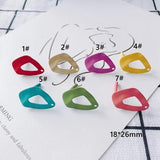 Iron Spray Paint Hollow Earring Accessories
