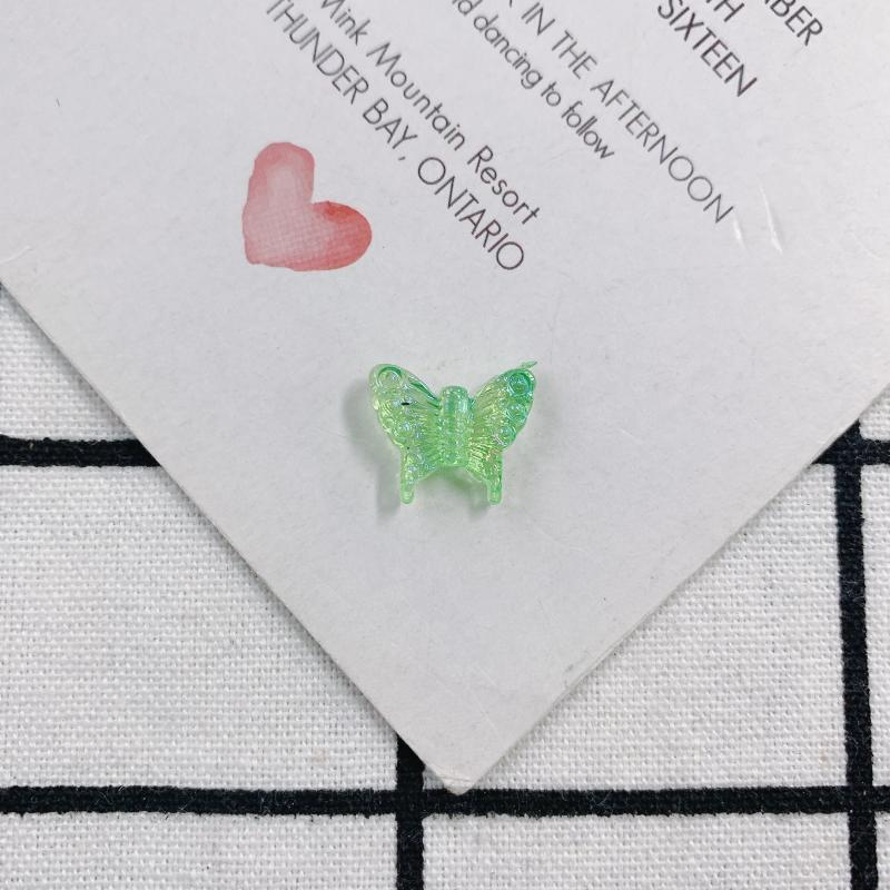 Crystal Butterfly Cream Gum Phone Shell DIY Jewelry Accessory