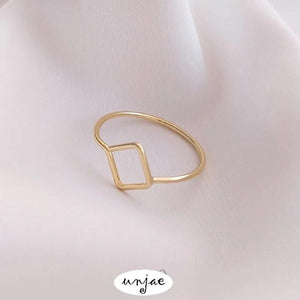 14K Geometric Hand-Wound Base Ring, DIY Preservation Support Ring
