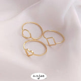 14K Geometric Hand-Wound Base Ring, DIY Preservation Support Ring