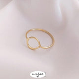 14K Geometric Hand-Wound Base Ring, DIY Preservation Support Ring