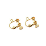 Copper-Plated 18k Real Screw Earring Clips DIY Basic Materials