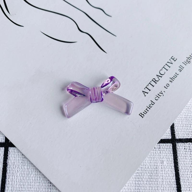 DIY Acrylic Resin Bow Earrings Accessories