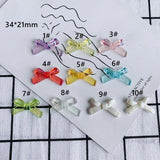 DIY Acrylic Resin Bow Earrings Accessories