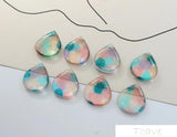 Resin Colored Droplets Pendant DIY Earrings Accessories
