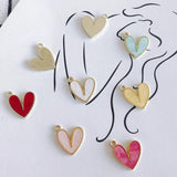 Shell Love Pendant Necklace Bracelet Set