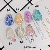 Resin Cracked Shell Earrings Accessory Set