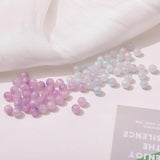 Gradient Powder Round Beads DIY Earrings Bracelets Necklace Accessories