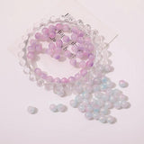 Gradient Powder Round Beads DIY Earrings Bracelets Necklace Accessories