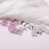 Gradient Powder Round Beads DIY Earrings Bracelets Necklace Accessories