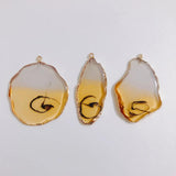 Retro Resin Eardrop Pendant Charms Necklace Accessories 2pcs