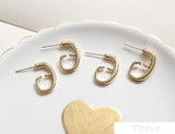 4pcs Alloy Stud Earrings DIY Accessories