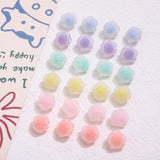 Frosted Beads Medium Beads Rose Flower Beaded Loose Beads
